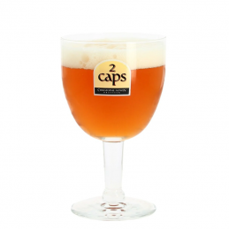 Verre à Bière 2 Caps Premium dans un éclairage élégant